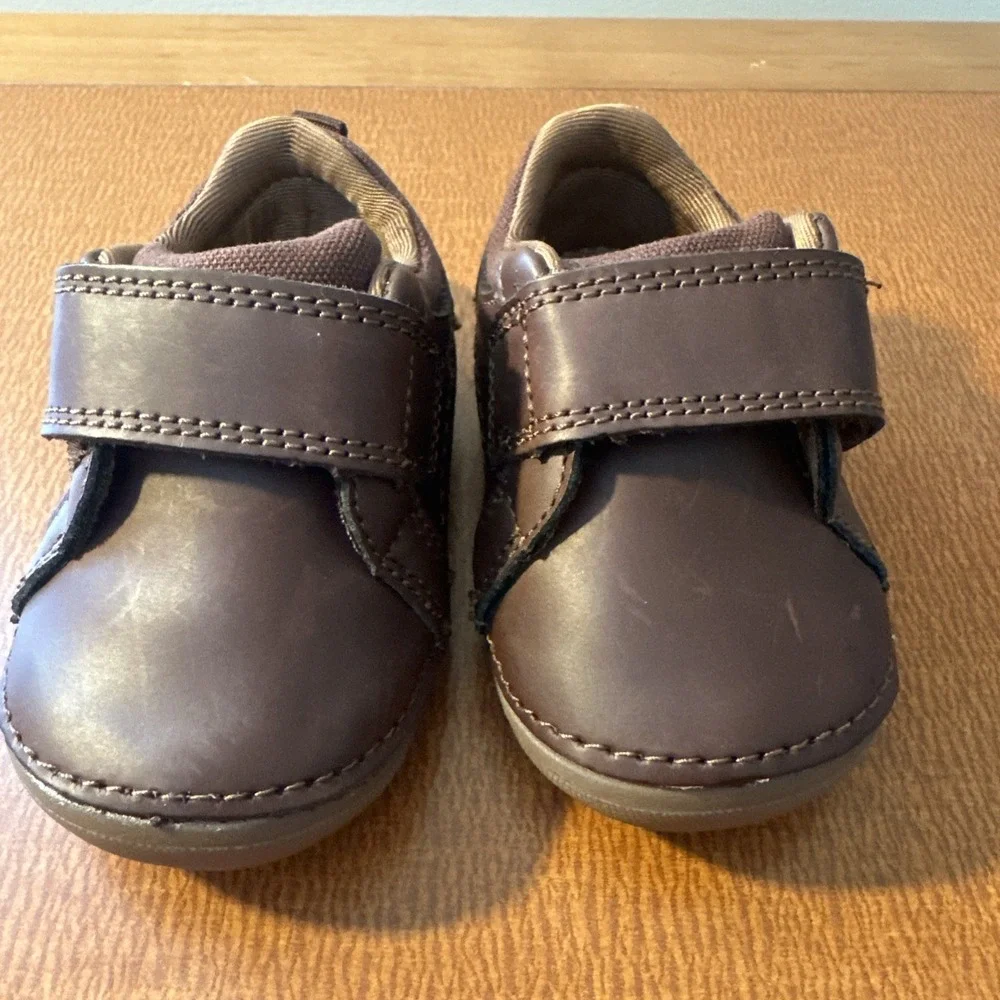 Stride Rite Baby Boys SM Jodie Sneaker, Brown, 3M Infant NEW